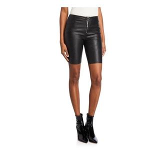 - RtA Road To Awe leather biker shorts